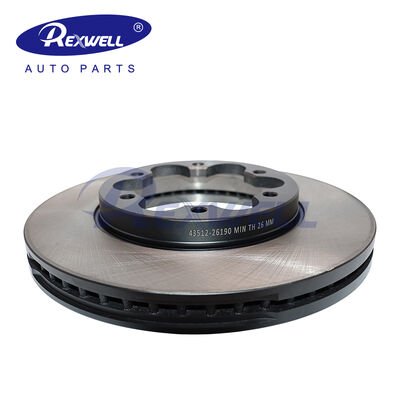 43512-26190 Auto Brake Systems Front Disc Rotor for Toyota Hiace Commuter 200 Series KDH200 TRH GDH 2005-2018